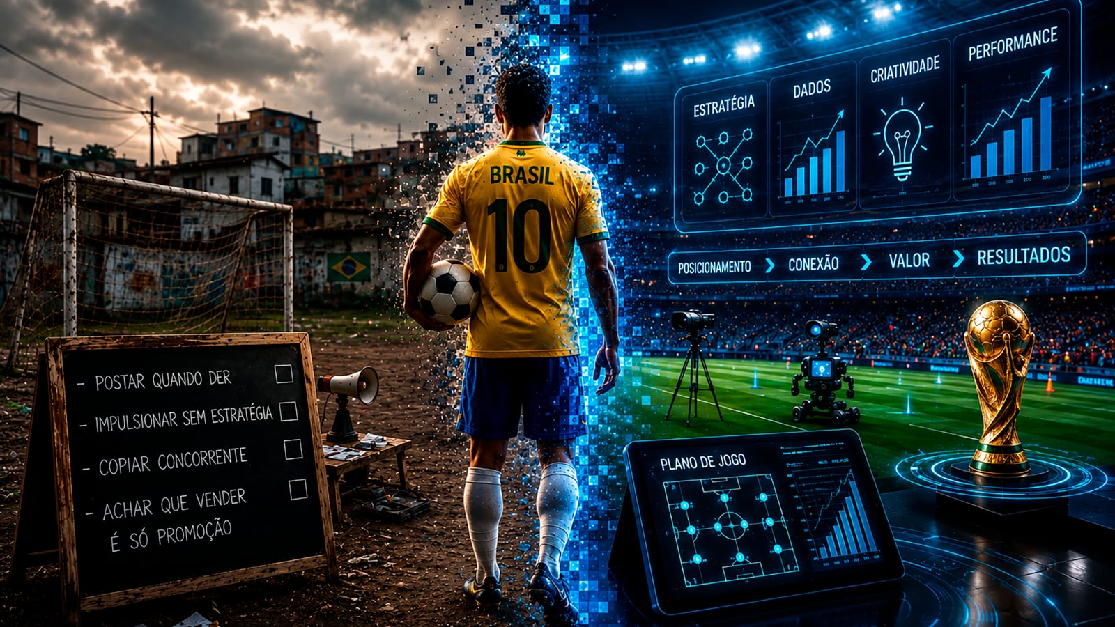 O Brasil nunca entraria em uma Copa do Mundo usando o marketing que muitas empresas fazem hoje