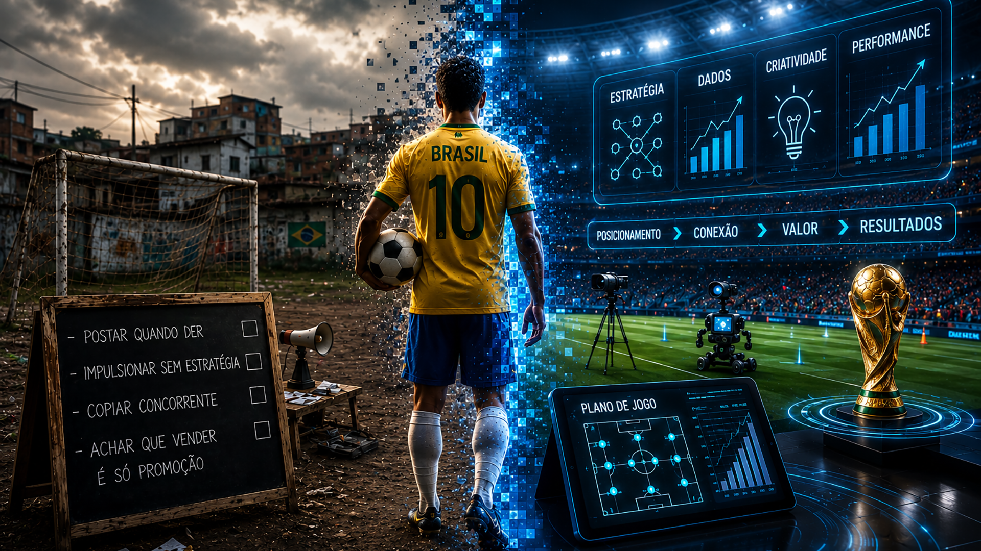 O Brasil nunca entraria em uma Copa do Mundo usando o marketing que muitas empresas fazem hoje